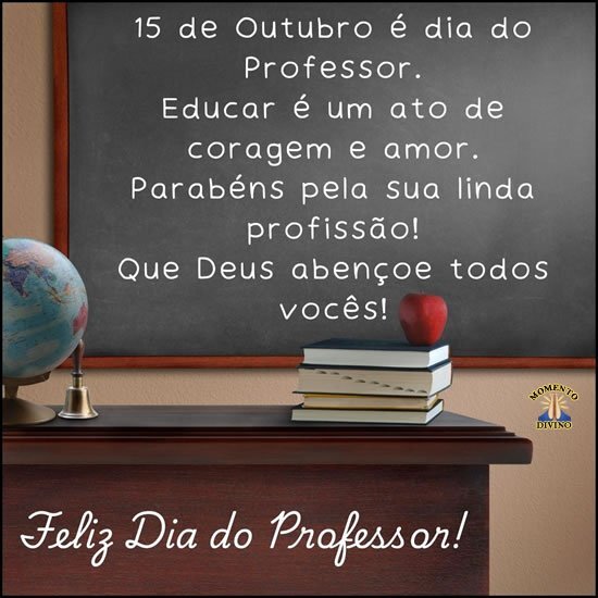 Feliz dia do Professor